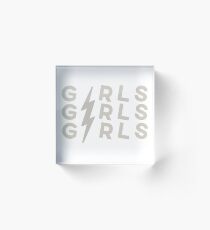 Girls Girls Girls Acrylic Block