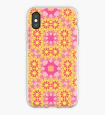 floral pattern art colorful seamless repeat iPhone Case
