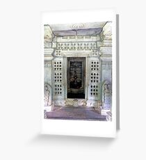 Inside Mahadeva temple Greeting Card