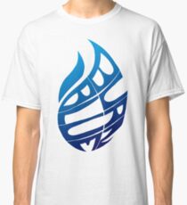 Blue Flames (White) Classic T-Shirt