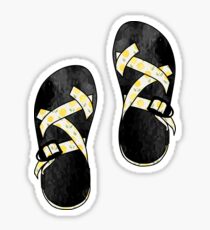 Yellow Floral Chacos Sticker