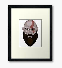 Lámina enmarcada Kratos PixelArt