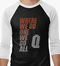 Where We Go One We Go All - Tigerstripes - QAnon Men's Baseball ¾ T-Shirt