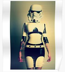 Stormtrooper, sexy tattoo girl Poster
