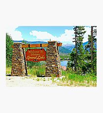 Welcome to Grand Lake Photographic Print