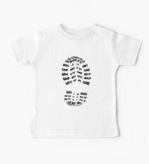 Disciples Boot Print (color black) Baby Tee