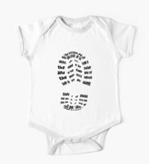Disciples Boot Print (color black) One Piece - Short Sleeve