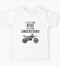 If You Don't Ride You Don't Understand MX Moto Black Kids Tee
