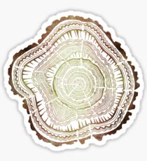 Tree Rings – Watercolor Sticker