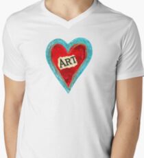 I LoVe ArT!! Men's V-Neck T-Shirt