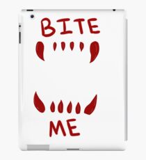 Wolf Teeth Bite Me iPad Case/Skin