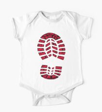 Disciples Boot Print (color red) One Piece - Short Sleeve