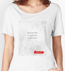 Sylvia Plath Quotes - Literary Quotes - Book Lover Gifts - Typewriter Quotes - Motivational Quotes Women's Relaxed Fit T-Shirt