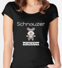 Schnauzer Daddy Women's Fitted Scoop T-Shirt