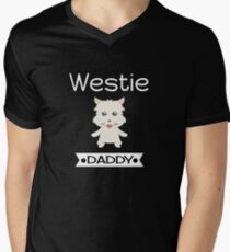 Westie Daddy Men's V-Neck T-Shirt