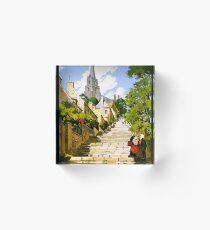 Lannion, Bretagne, France, affiche de voyage vintage Bloc acrylique