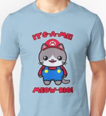 Cat Cute Funny Kawaii Mario Parody Unisex T-Shirt