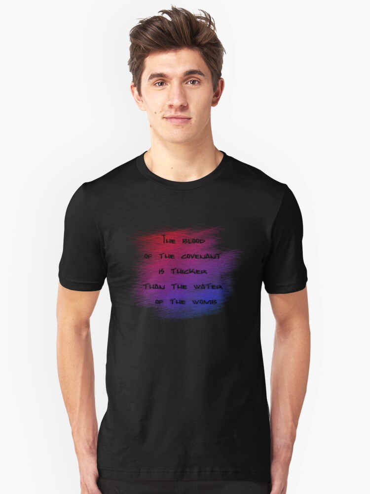 Alternate view of The Blood of the Covenant Slim Fit T-Shirt