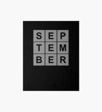 Born In September - Birthday Shirt Art Board Print