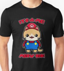 Cat Cute Funny Kawaii Mario Parody Unisex T-Shirt