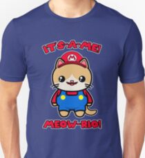 Cute Cat Funny Kawaii Mario Parody Unisex T-Shirt