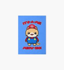 Cute Cat Funny Kawaii Mario Parody Art Board
