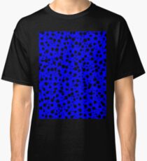 Blue with Black Blotches Digital Painting Classic T-Shirt