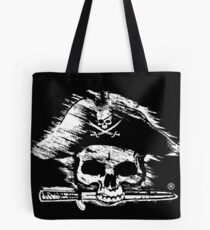 Pirates Adventure Mallorca Merchandise Skull Black Tote Bag