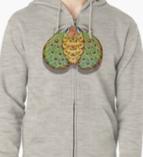 Sudadera con capucha y cremallera La polilla del salto