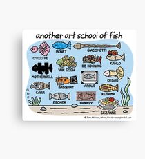 Lienzo otra escuela de peces de arte