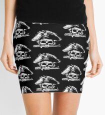 Pirates Adventure Mallorca Merchandise Skull Black Pattern Mini Skirt