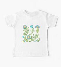 Elegance Seamless pattern with flowers, vector floral illustration in vintage style Baby Tee