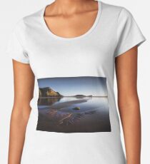 Worms Head on the Gower peninsula Women's Premium T-Shirt