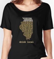 Drink Local - Illinois Beer Shirt Women's Relaxed Fit T-Shirt