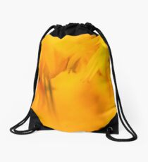 Yellow Flower Drawstring Bag