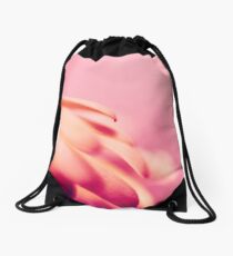 Pink Flower Drawstring Bag