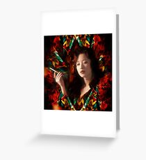Hong Kong 1982 - a working girl Greeting Card