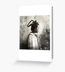 Joung woman in Shan Gan, China 1908 Greeting Card