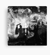 Fighting Shaolin monks in 1918 Canvas Print