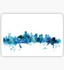 Boston Massachusetts Skyline Sticker