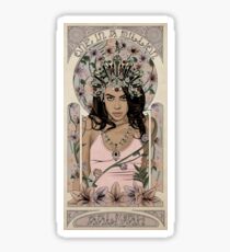 Aaliyah Mucha Illustration Sticker