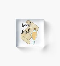 Good Luck! Acrylic Block