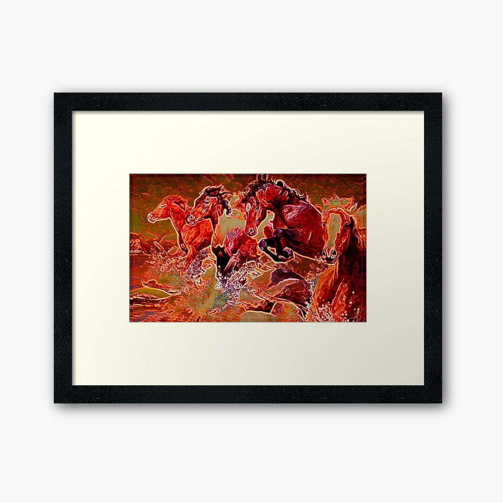 Wild Horses Framed Art Print