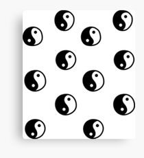 Yin Yang Pattern Canvas Print