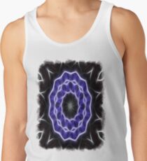 Blue Purple Black kaleidoscope Art 1 Tank Top