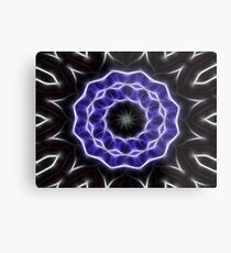 Blue Purple Black kaleidoscope Art 1 Metal Print