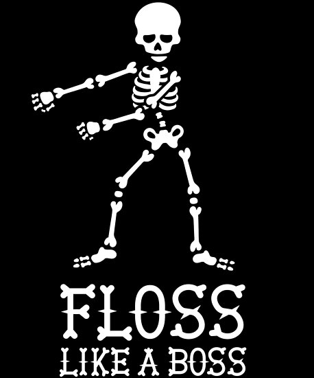 Download "Floss like a Boss dance flossing dance skeleton" Posters ...