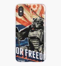 Fallout Brotherhood Of Steel For Freedom! Fan Art Poster iPhone Case
