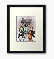 GNG Cherry Blossoms with Logo Framed Print