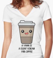 Scream Women's Fitted V-Neck T-Shirt